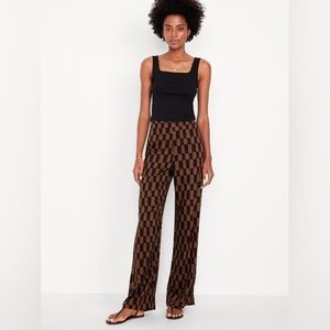 Womens Old Navy High Wasted Playa Wide Leg Pants Size Large Petite